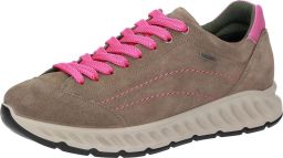 Sioux Sneaker met multicolor veters Taupe Pink