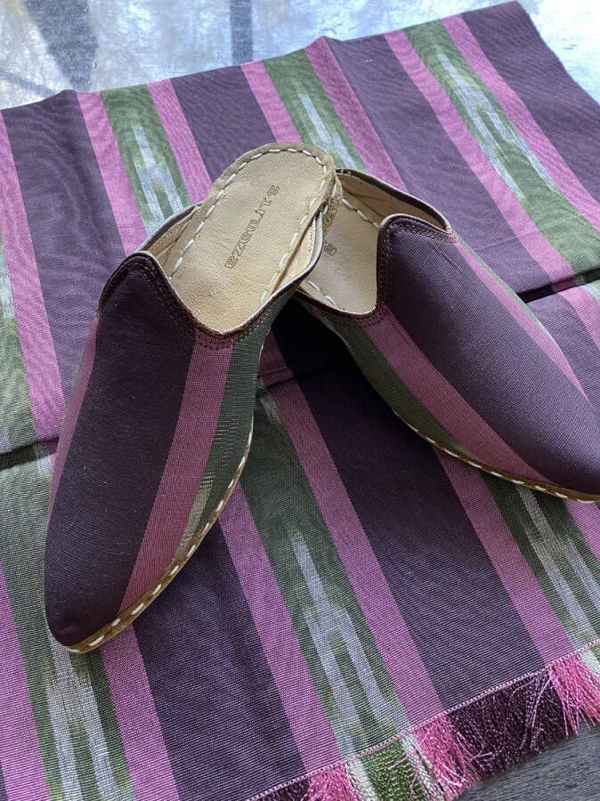 Sirmaza Je itische handgemaakte echt lederen pantoffels binnen-buiten - Foto 5