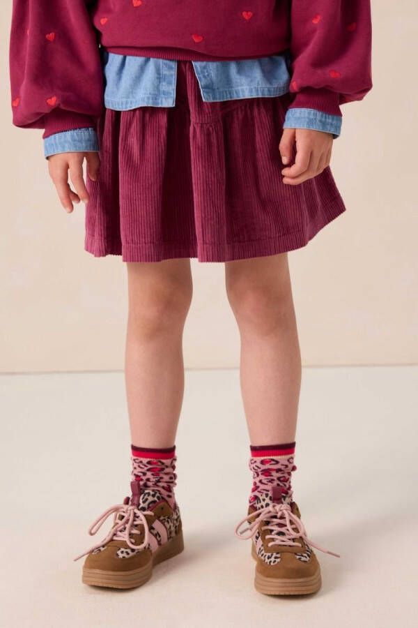 Sissy-Boy Bruine leopard sneakers met strepen