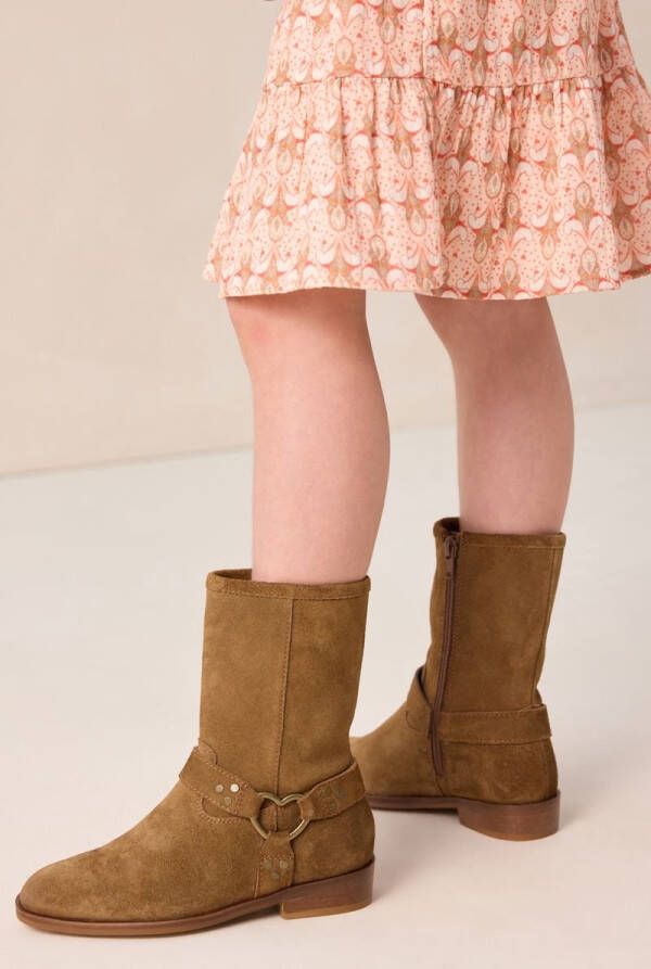 Sissy-Boy Bruine suède laarzen