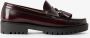 Sissy-Boy Donkerrode leren chunky loafer - Thumbnail 2