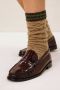 Sissy-Boy Donkerrode leren loafers - Thumbnail 1