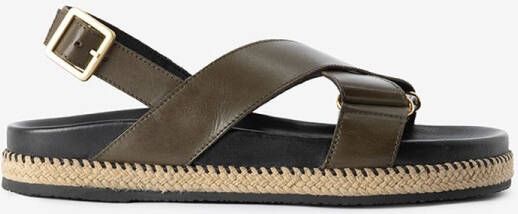 Sissy-Boy Groene plateau sandalen