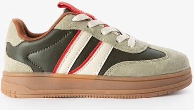 Sissy-Boy Groene sneakers met strepen