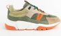 Sissy-Boy Multicolour suède sneaker met oranje details - Thumbnail 1