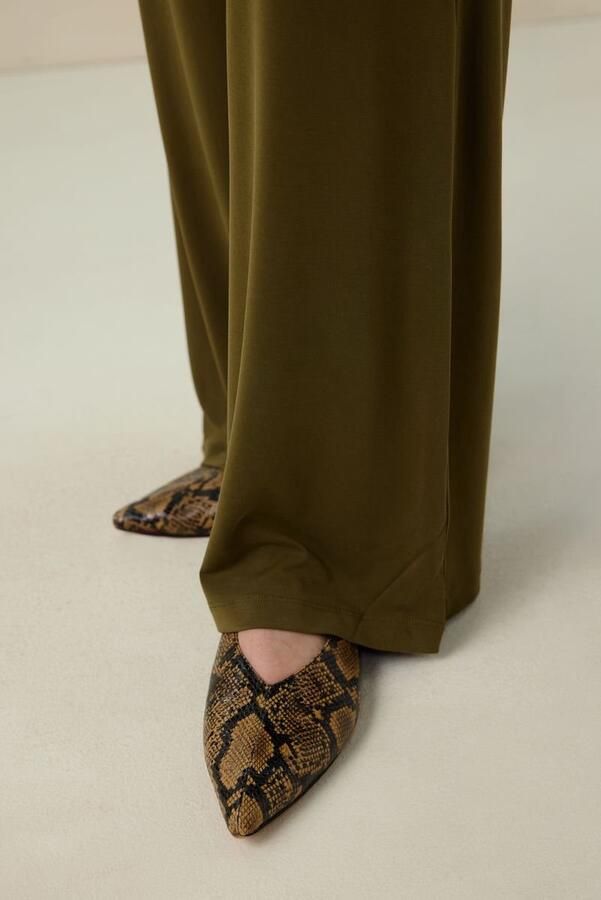 Sissy- leren loafers met slangenprint cognac zwart - Foto 4