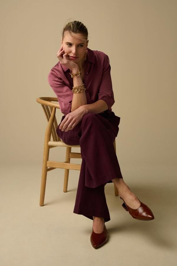 Sissy-Boy Bruine leren slingback