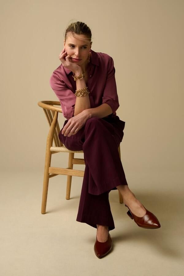 Sissy-Boy Bruine leren slingback - Foto 1