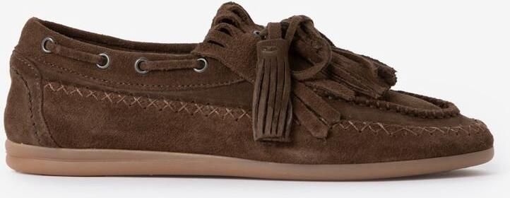 Sissy-Boy Donkerbruine loafers met tassles