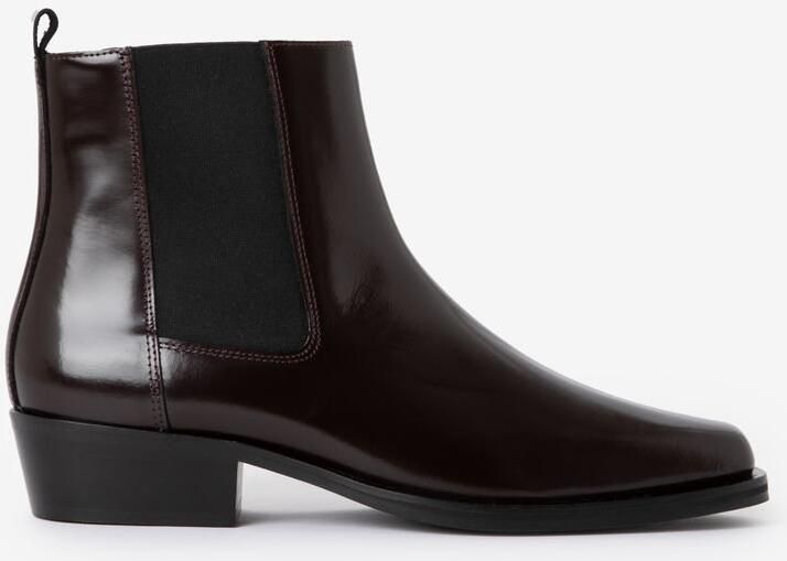 Sissy-Boy Donkerrode leren chelsea boots