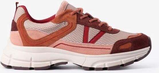 Sissy-Boy suède sneakers oranje rood roze