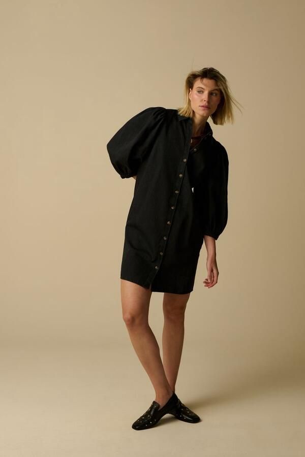 Sissy-Boy Zwarte leren loafer met studs