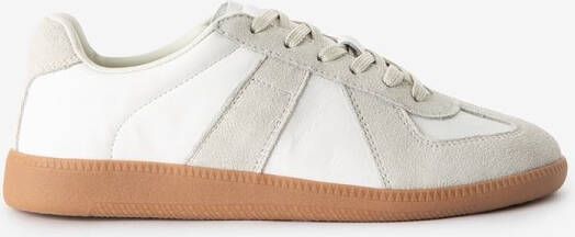 Sissy-Boy Witte suède leren sneakers