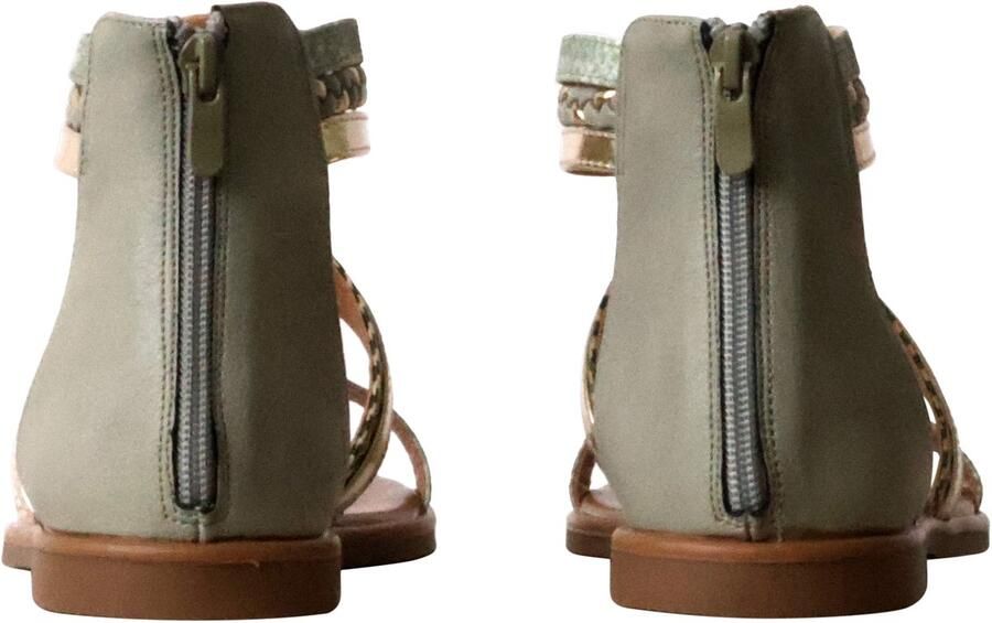 Sixth Sens Platte sandalen met ritssluiting