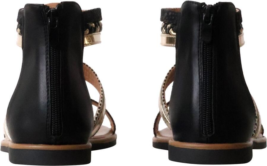 Sixth Sens Platte sandalen met ritssluiting