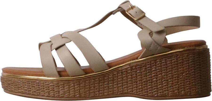 Sixth Sens Sandalen met sleehak en bandjes Parijs