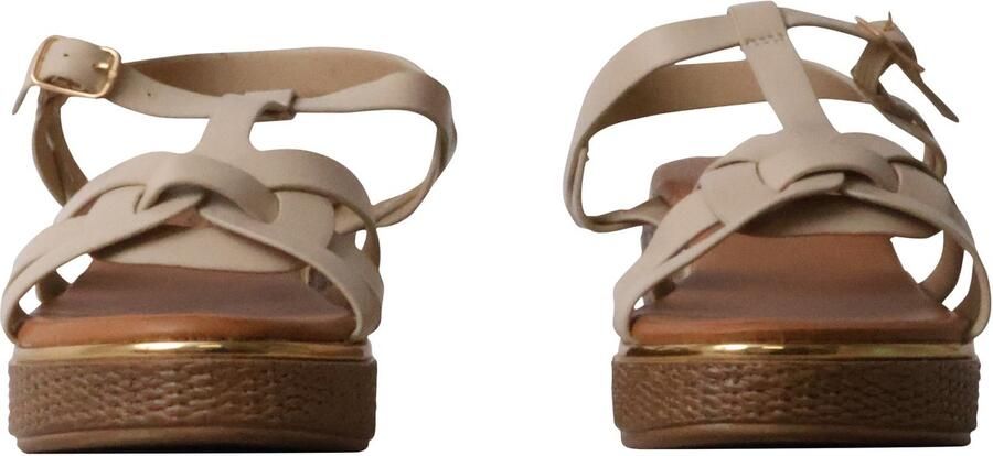 Sixth Sens Sandalen met sleehak en bandjes Parijs