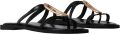 Sixth Sense Sandaal 'Flache Slipper-Sandalen „Paris“' zwart - Zwart