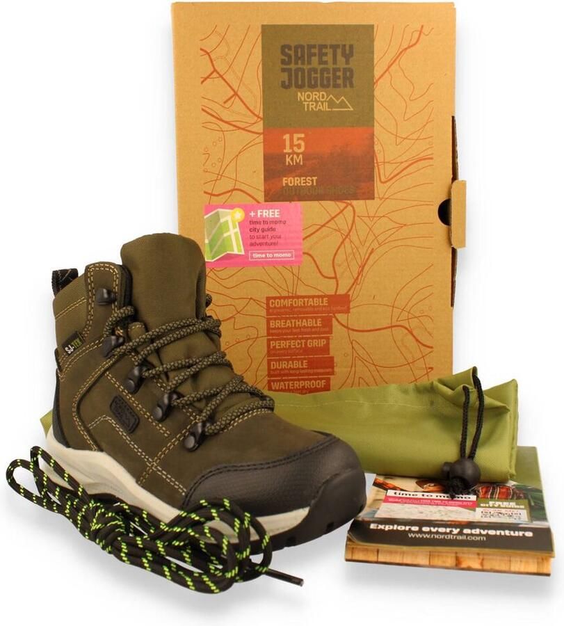 SJ Adventure wandelschoenen categorie A B Groen Uitneembare zool - Foto 7