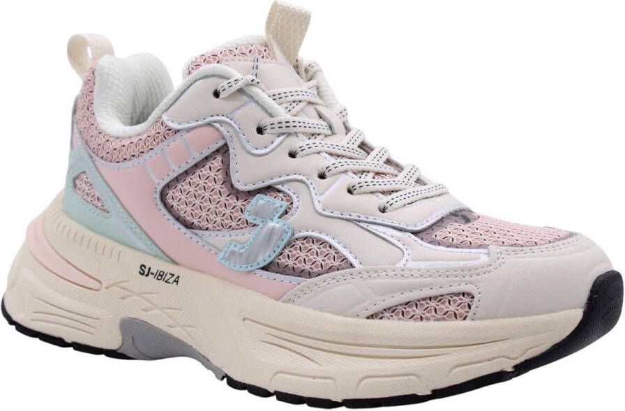 Sj Freedom To Move SJ LIFESTYLE 626323 WHT PNK Sneaker beige roze