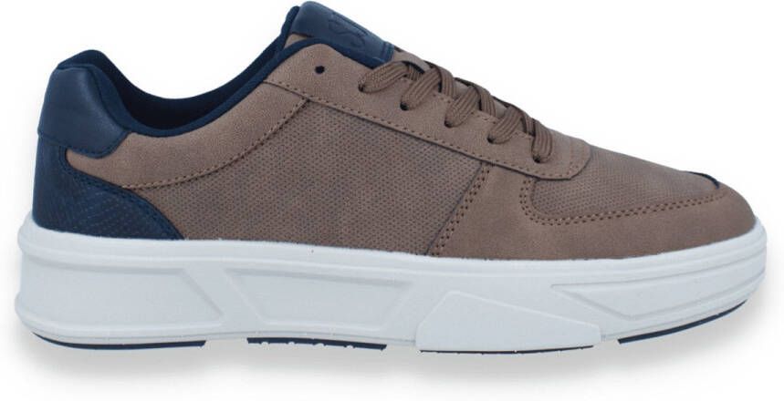 SJ LIFESTYLE Heren Sneaker Cognac