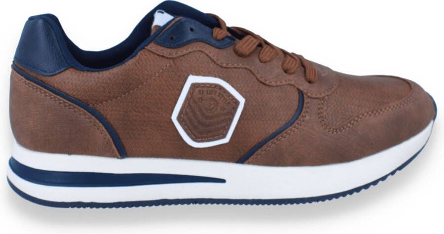 SJ LIFESTYLE Heren Sneaker Cognac COGNA