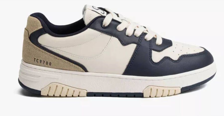 SJ LIFESTYLE Heren Sneaker Navy Off White MULTICOLOR