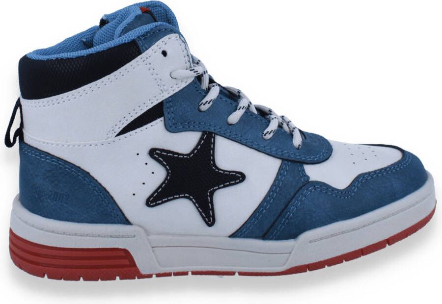 SJ LIFESTYLE Jongens Sneaker Hoog Blauw OffWhite BLAUW