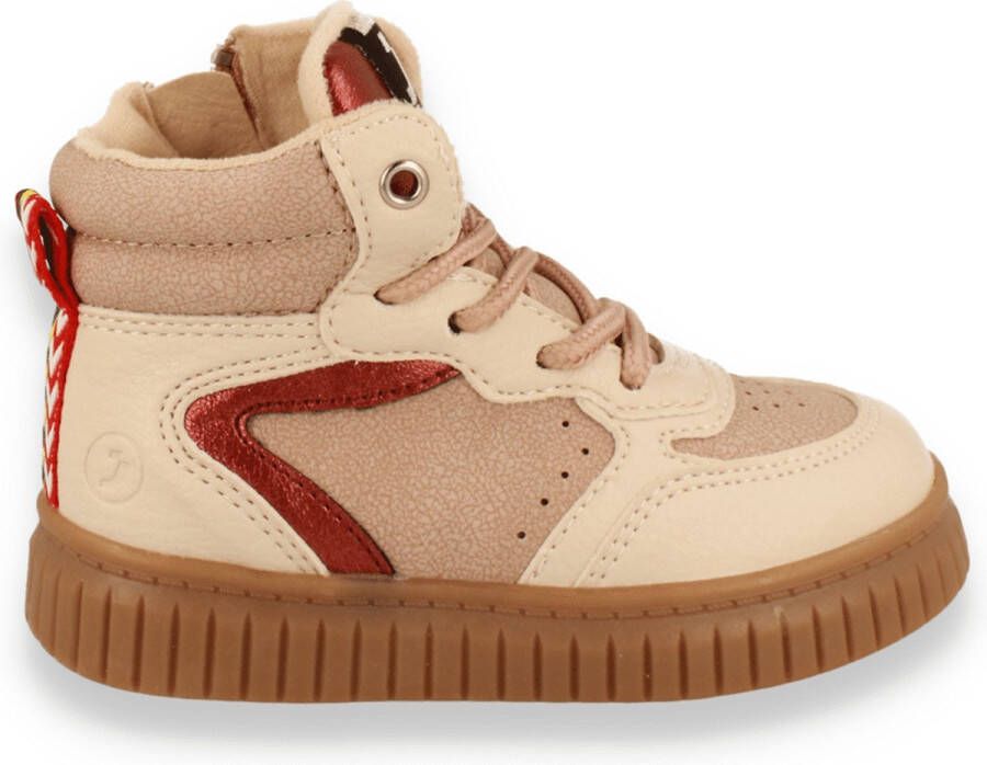 SJ LIFESTYLE Meisjes Sneaker Hoog Beige Old Pink BEIGE - Foto 1