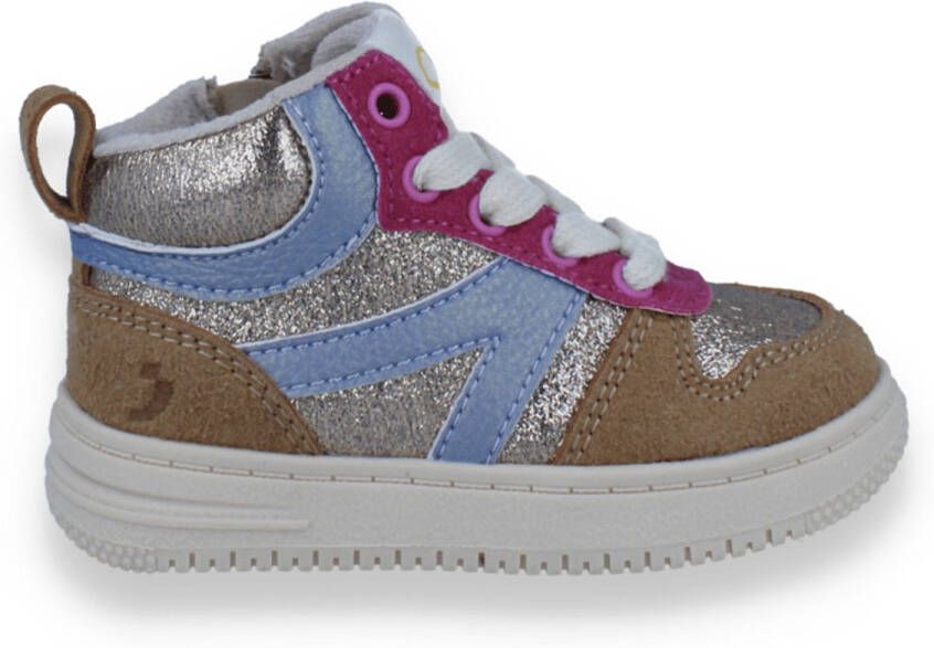 SJ LIFESTYLE Meisjes Sneaker Hoog Combi Multicolor