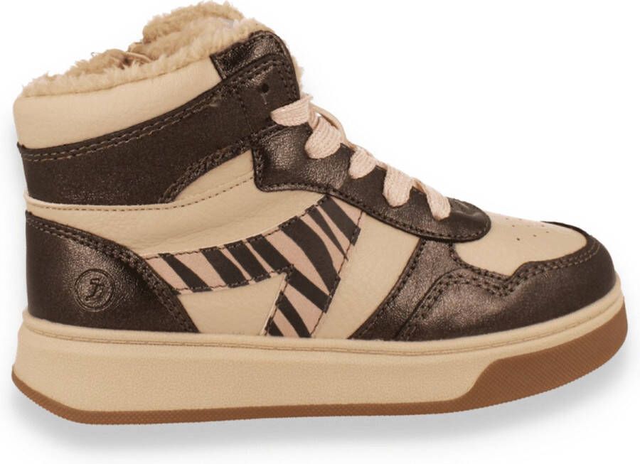 SJ LIFESTYLE Meisjes Sneaker Hoog Taupe