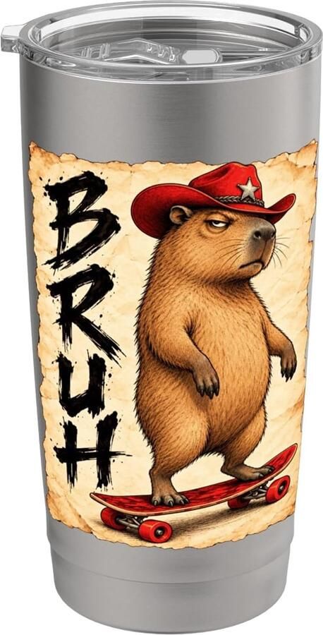 Skateboard Capybara Thermobeker