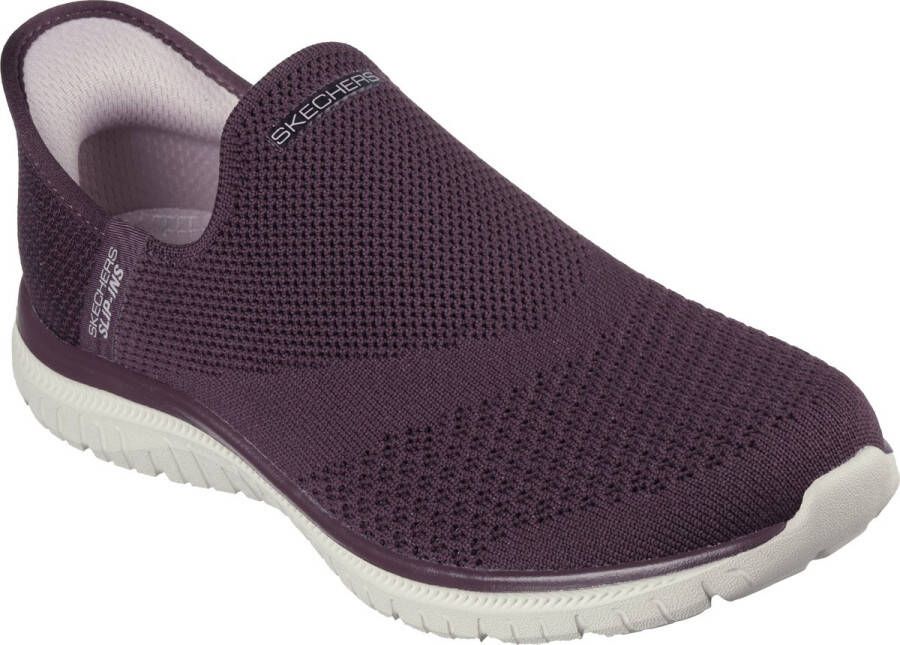 Skechers Slip-ins: Virtue Sleek 104425-WINE Vrouwen Kastanjebruin Sneakers Sportschoenen