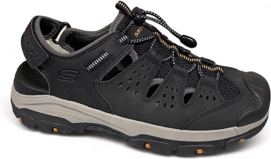 Skechers Platte Sandalen voor Mannen Black Heren