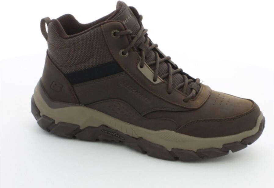 Skechers Santoro Hopkins Veterschoenen Hoog Donkerbruin