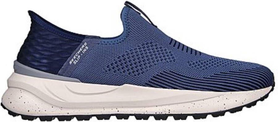 Skechers Blauwe Slip-On Sneaker met Gespikkelde Zool Blue Heren - Foto 7