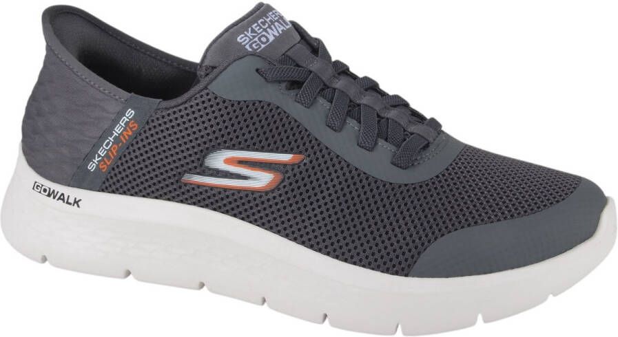 Skechers Go Walk Flex Hands Up Heren Instappers Grijs