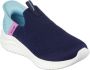 Skechers Ultra Flex 3.0 Fresh Time Slip-ins 303800L-NVTQ voor meisje Marineblauw Sneakers - Thumbnail 1