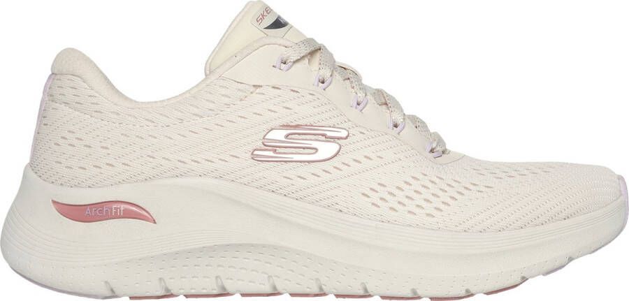 Skechers Arch Fit 2.0 Big League Dames Sneakers Gebroken Wit Roze