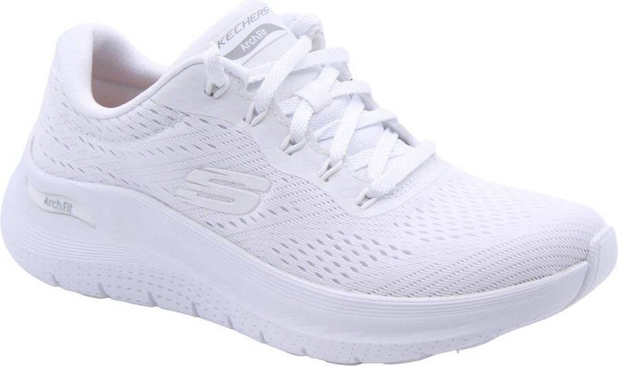 Skechers Sneakers UNO WEDGE-HI STEPS wedge sneaker veterschoen met air-cooled memory foam