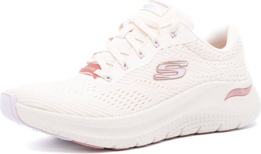 Skechers Arch Fit 2.0 Big League Dames Sneakers Gebroken Wit Roze