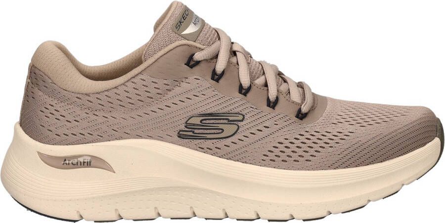 Skechers Comfortabele Vegan Mesh Sneaker Beige Heren