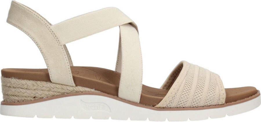 Skechers Arch Fit Beach Kiss Boho Beyond Sandalen Hak beige