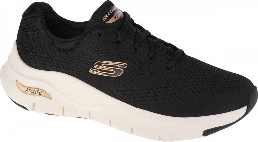 Skechers Arch Fit Big Appeal 149057 BKRG Vrouwen Zwart Sneakers