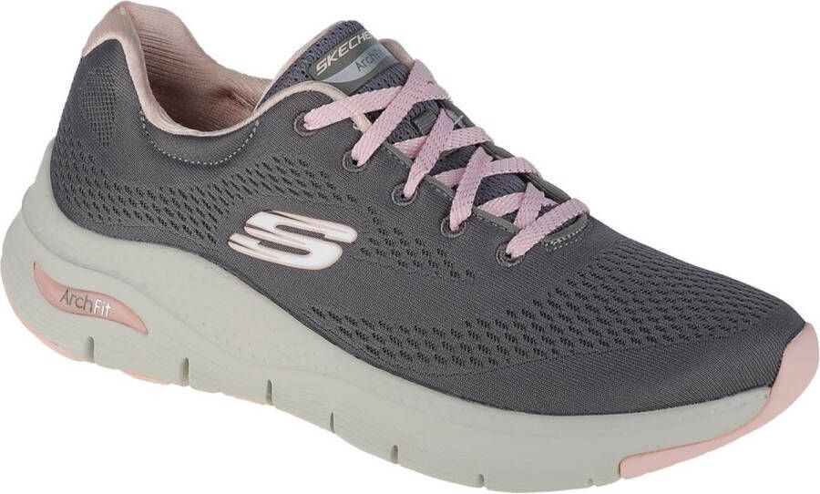 Skechers Arch Fit Big Appeal 149057 GYPK Vrouwen Grijs Sneakers