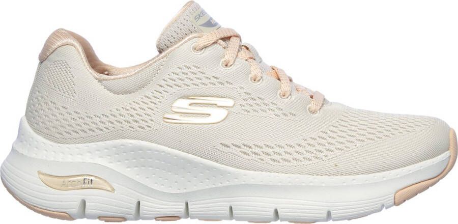 Skechers Arch Fit Big Appeal Dames Sneakers Natural Coral
