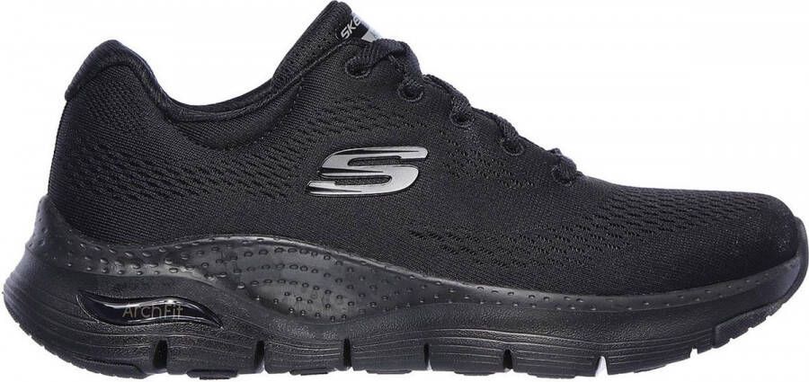 Skechers Arch Fit Big Appeal 149057 BBK Vrouwen Zwart Sneakers Sportschoenen