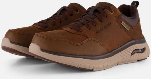 Skechers Arch Fit Crosser Sneakers bruin Leer