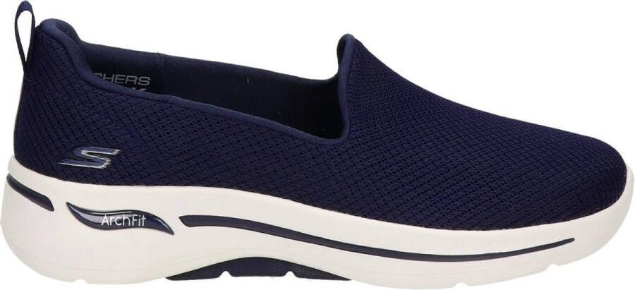 Skechers Go Walk Arch Fit Grateful 124401-NVW Vrouwen Marineblauw Sneakers