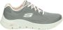 Skechers Arch Fit-Big Appeal 149057-GYPK Vrouwen Grijs Sneakers - Thumbnail 1